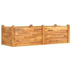 Garden Raised Bed Natural wood Solid acacia wood Large Stackable