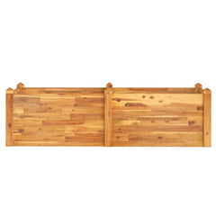 Garden Raised Bed Natural wood Solid acacia wood Large Stackable