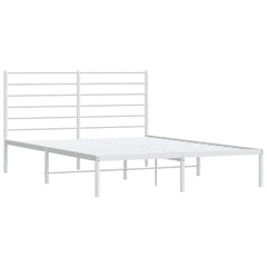 Bed Frame White Steel Full Bed Frame Rectangular Full Bed