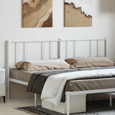 Headboard White Powder-Coated Steel 70.9 in wide for double bed