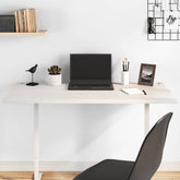Desk Top White 43.3x21.7x1.0 Solid Wood Pine