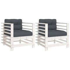 Garden Chair White, Anthracite