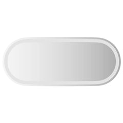 LED Bathroom Mirror Transparent Glass 35.4 x 15.7 in