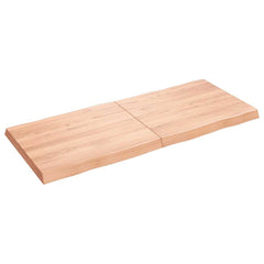 Table Top Light brown Solid oak wood 55.1 x 23.6 in