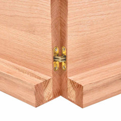 Table Top Light brown Solid oak wood 55.1 x 23.6 in