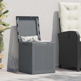 Garden Storage Box Grey Polypropylene Compact
