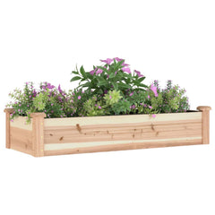 Garden Raised Bed Natural wood Solid fir wood, Non-woven fabric