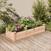 Garden Raised Bed Natural wood Solid fir wood, Non-woven fabric