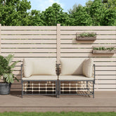 Corner Sofa Anthracite Poly rattan Compact Modular Corner Sofa
