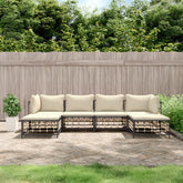 Garden Lounge Set Anthracite, Beige