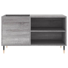 Record Cabinet Grey Sonoma Engineered Wood, Iron Medium