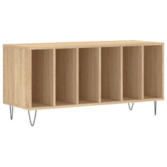 Record Cabinet Sonoma Oak Engineered Wood 39.4 x 15.0 x 18.9 in