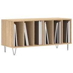 Record Cabinet Sonoma Oak Engineered Wood 39.4 x 15.0 x 18.9 in