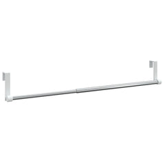 Curtain Rail White and Silver Aluminum, Plastic