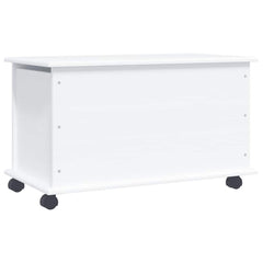 Storage Chest White Solid pine wood 70 L Storage Chest