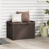 Garden Storage Box Brown Polypropylene Medium Garden Storage Box