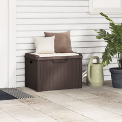 Garden Storage Box Brown Polypropylene (PP) Large