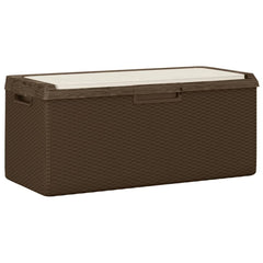 Garden Storage Box Brown Polypropylene Large Garden Storage Box