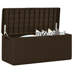 Garden Storage Box Brown Polypropylene Large Garden Storage Box