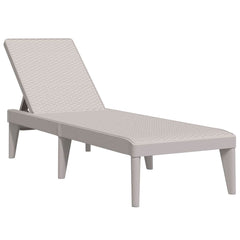 Sun Lounger Cappuccino Polypropylene Single Adjustable Armrests