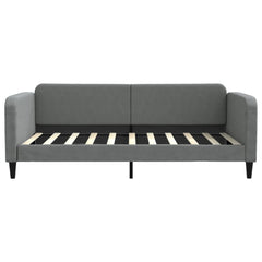 Day Bed Dark Gray Polyester, Metal, Solid Wood, Plywood Twin