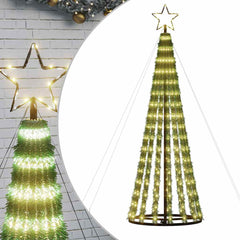 LED Christmas Tree Warm white, dark green PVC, Copper, Iron
