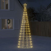 A 118.1" LED Christmas tree with 570 warm white lights and a sturdy metal stand.