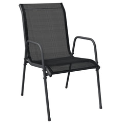 Garden Dining Set Black, Anthracite