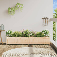 Garden Planter Natural wood Solid pine wood Large