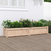 Garden Planter Natural wood Solid pine wood Large