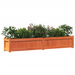 Garden Planter Wax Brown Solid pine wood