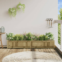 Garden Planter Natural Pine Vacuum pressure treated pinewood Large