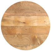 Table Top Natural Wood Solid Mango Wood 23.6 in diameter Durable