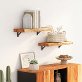 Wall Shelf Natural Wood Solid acacia wood 19.7 in x 11.8 in