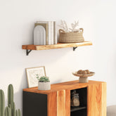 Wall Shelf Natural wood tone Solid Acacia wood 27.6 x 11.8 x 1.5 in