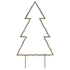 Christmas Light Decoration Warm White, Black Iron Medium
