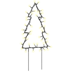 Christmas Light Decoration Set of 3 Warm white, Black Iron