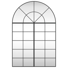 Wall Mirror Black Glass, Iron 59.1 x 39.4 in Minimalistic