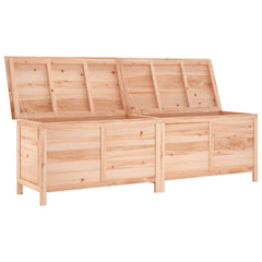 Garden Storage Box Natural Solid Fir Wood Large