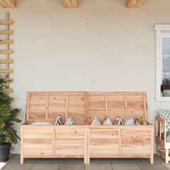 Garden Storage Box Natural Solid Fir Wood Large