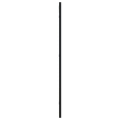 Wall Mirror Black Glass, Powder-coated iron 15.7x31.5 in