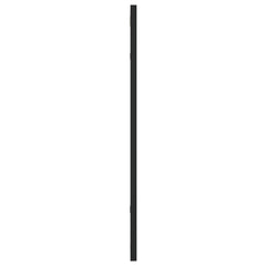 Wall Mirror Black Glass and Powder-Coated Iron 19.7x23.6 in Tough