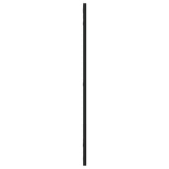 Wall Mirror Black Glass, Powder-coated iron 19.7 x 31.5 in