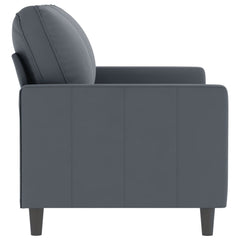 2-seater Sofa Dark grey Velvet (100% polyester), metal, textilene