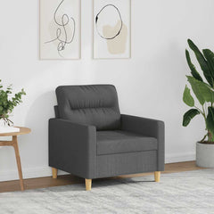 Sofa Chair Dark gray Fabric (100% polyester), metal, textilene