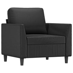 Sofa Chair Black Faux leather, metal, foam Single Durable