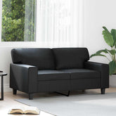 2-seater Sofa Black Faux leather 2-Seater Durable 2-Seater Sofa