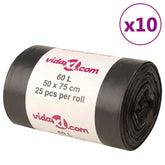 Bin Bags 250 pcs Black 15.9 gal