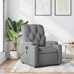 Massage Recliner Chair Light Grey