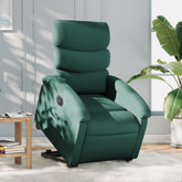 Electric Stand Up Recliner Chair Dark Green
